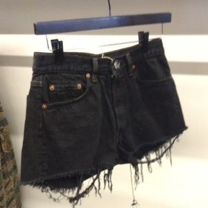 Black Levi's Timeworn Shorts